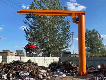 आउटडोर इलेक्ट्रिक 360 डिग्री रोटेशन जिब क्रेन